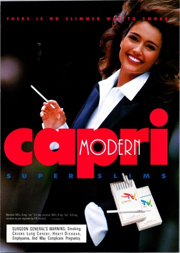 Cig capri cigarette print - •capri,